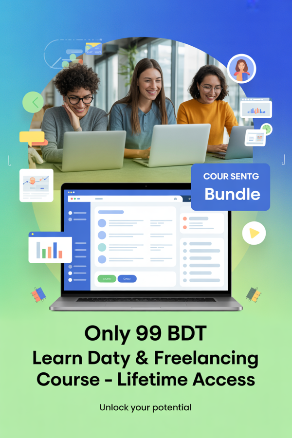 বাংলাদেশের সেরা Data Entry & Freelancing কোর্স – মাত্র ৯৯ টাকা! - Image 2